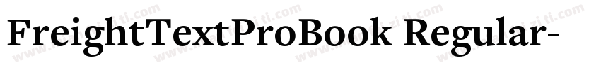 FreightTextProBook Regular字体转换